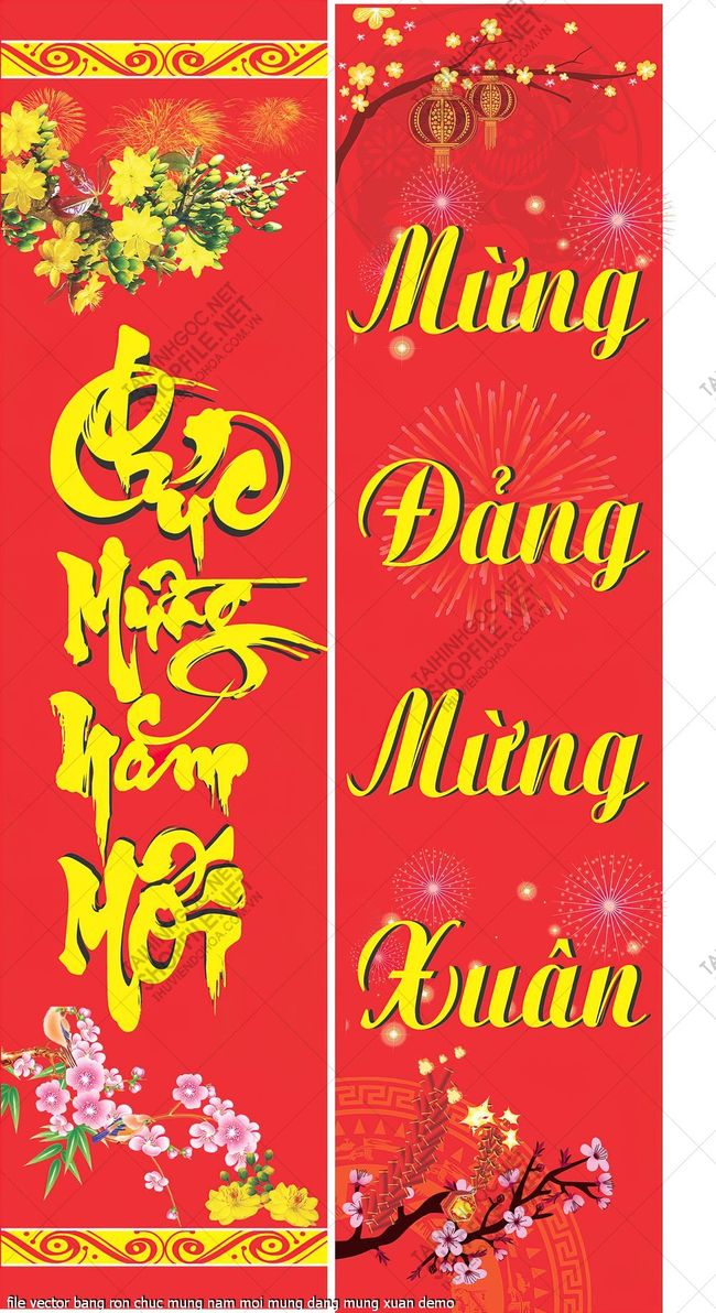 file vector bang ron chuc mung nam moi mung dang mung xuan 